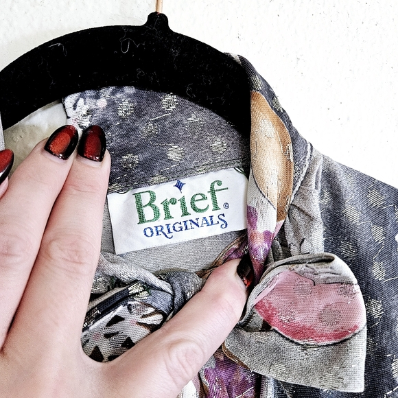 Vintage Brief Originals Floral & Metallic Maxi Dress - Picture 7 of 8